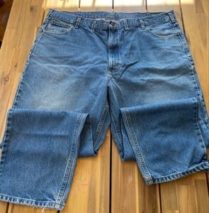 Carhartt Mens Blue Denim Relaxed Jeans Classic Style‎ Size 48 X 30